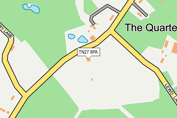 TN27 8PA map - OS OpenMap – Local (Ordnance Survey)