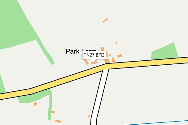 TN27 8PD map - OS OpenMap – Local (Ordnance Survey)