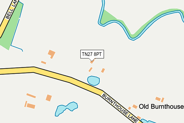 TN27 8PT map - OS OpenMap – Local (Ordnance Survey)