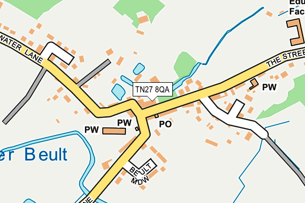 TN27 8QA map - OS OpenMap – Local (Ordnance Survey)