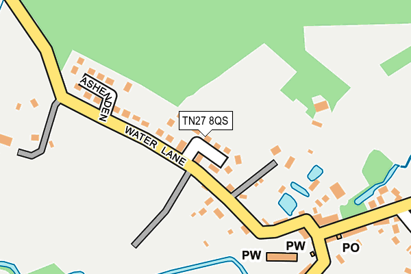 TN27 8QS map - OS OpenMap – Local (Ordnance Survey)