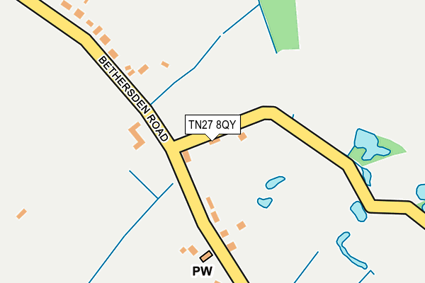 TN27 8QY map - OS OpenMap – Local (Ordnance Survey)