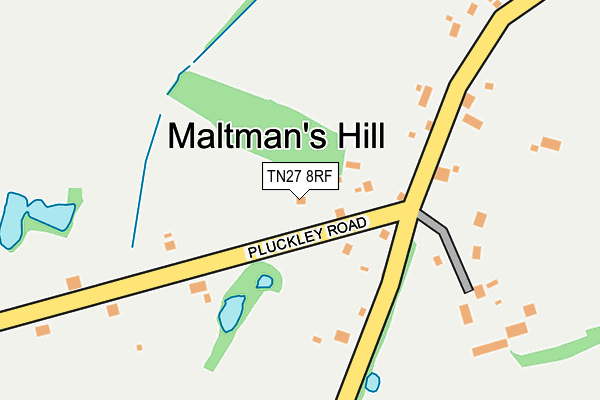 TN27 8RF map - OS OpenMap – Local (Ordnance Survey)