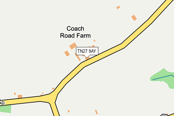 TN27 9AY map - OS OpenMap – Local (Ordnance Survey)