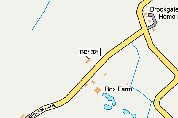 TN27 9BY map - OS OpenMap – Local (Ordnance Survey)