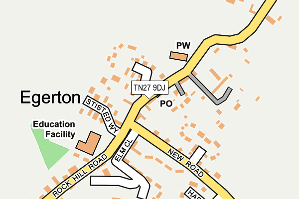 TN27 9DJ map - OS OpenMap – Local (Ordnance Survey)
