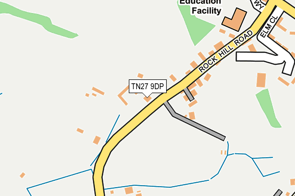 TN27 9DP map - OS OpenMap – Local (Ordnance Survey)