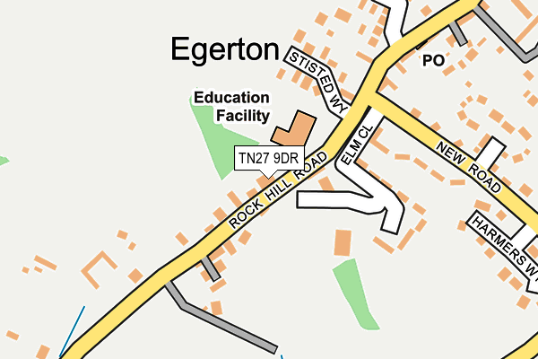 TN27 9DR map - OS OpenMap – Local (Ordnance Survey)