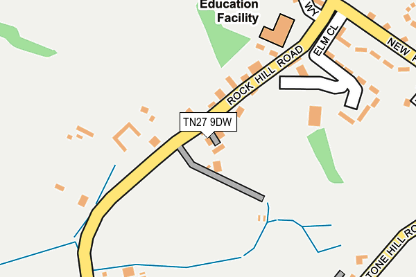 TN27 9DW map - OS OpenMap – Local (Ordnance Survey)
