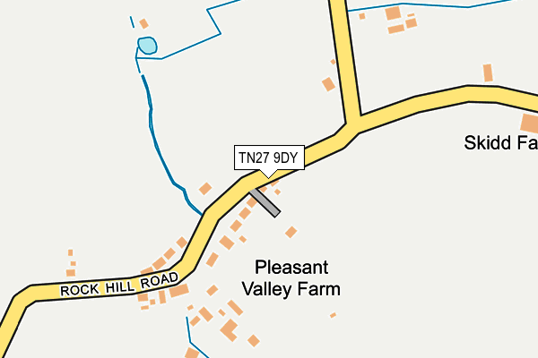 TN27 9DY map - OS OpenMap – Local (Ordnance Survey)