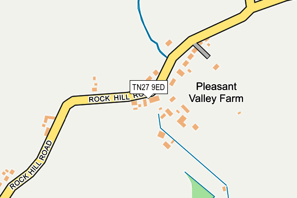 TN27 9ED map - OS OpenMap – Local (Ordnance Survey)