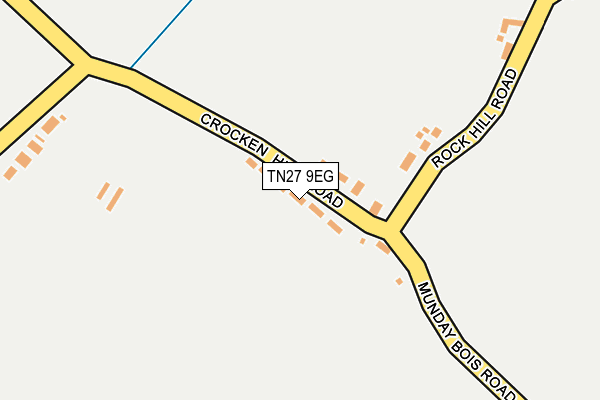 TN27 9EG map - OS OpenMap – Local (Ordnance Survey)