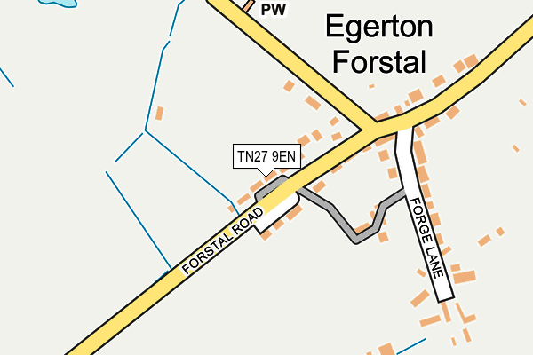 TN27 9EN map - OS OpenMap – Local (Ordnance Survey)