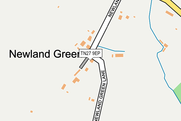 TN27 9EP map - OS OpenMap – Local (Ordnance Survey)