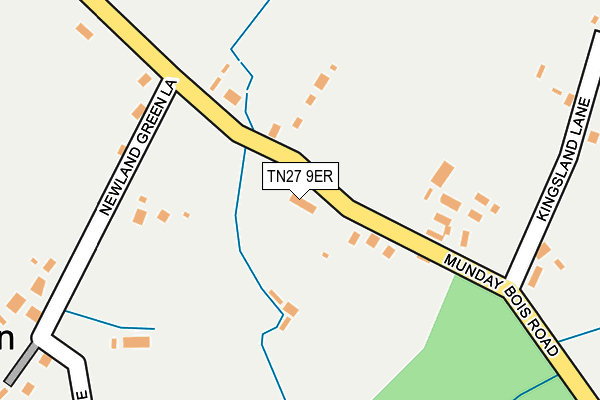 TN27 9ER map - OS OpenMap – Local (Ordnance Survey)