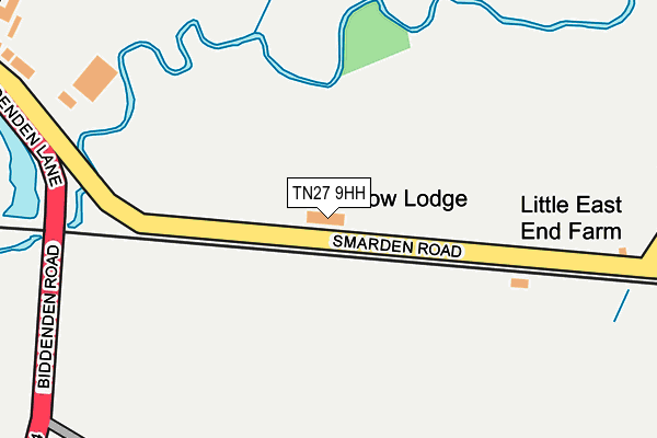 TN27 9HH map - OS OpenMap – Local (Ordnance Survey)