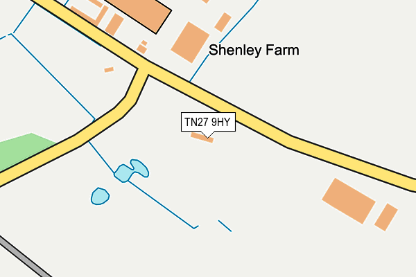 TN27 9HY map - OS OpenMap – Local (Ordnance Survey)