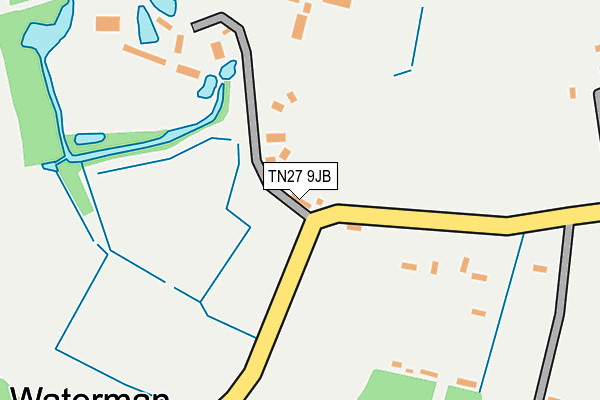 TN27 9JB map - OS OpenMap – Local (Ordnance Survey)