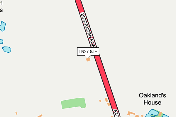 TN27 9JE map - OS OpenMap – Local (Ordnance Survey)