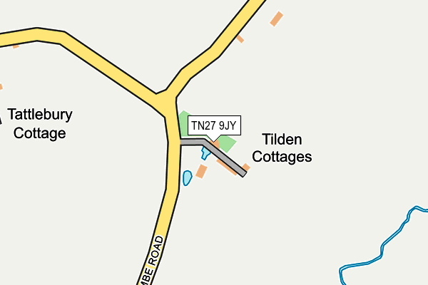 TN27 9JY map - OS OpenMap – Local (Ordnance Survey)