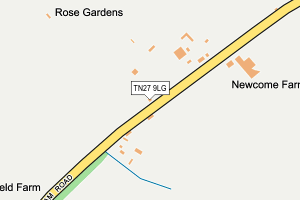 TN27 9LG map - OS OpenMap – Local (Ordnance Survey)