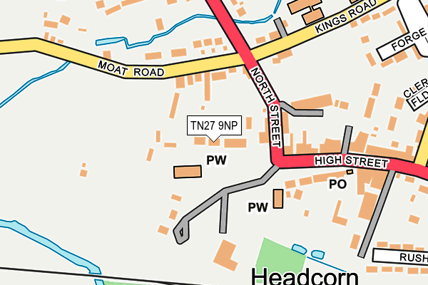 TN27 9NP map - OS OpenMap – Local (Ordnance Survey)