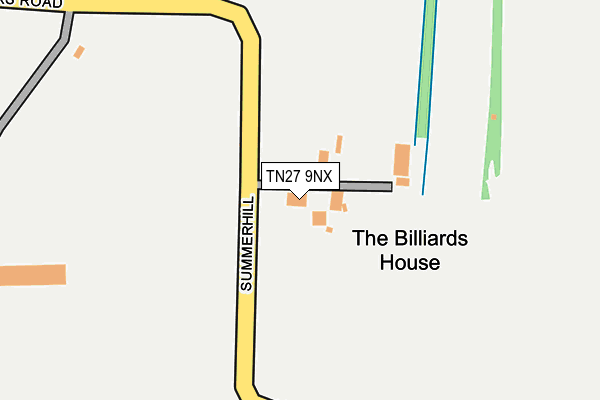 TN27 9NX map - OS OpenMap – Local (Ordnance Survey)