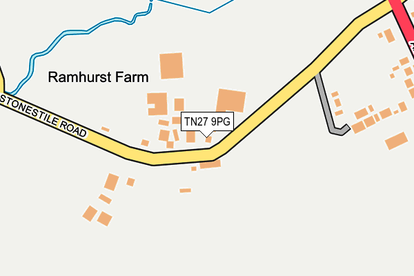 TN27 9PG map - OS OpenMap – Local (Ordnance Survey)