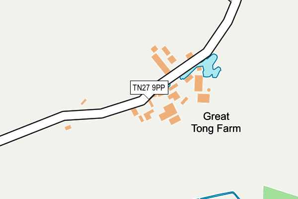 TN27 9PP map - OS OpenMap – Local (Ordnance Survey)