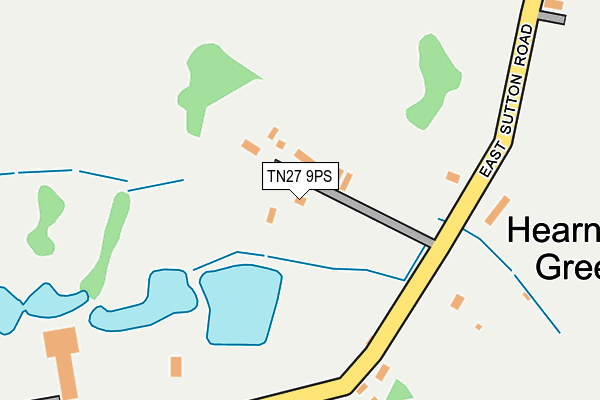 TN27 9PS map - OS OpenMap – Local (Ordnance Survey)