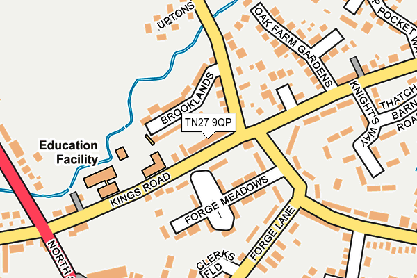 TN27 9QP map - OS OpenMap – Local (Ordnance Survey)