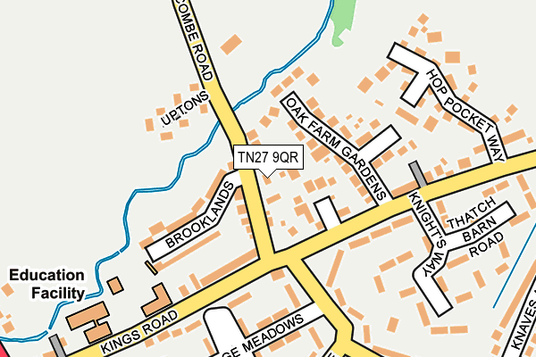 TN27 9QR map - OS OpenMap – Local (Ordnance Survey)