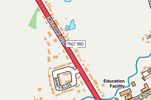 TN27 9RD map - OS OpenMap – Local (Ordnance Survey)