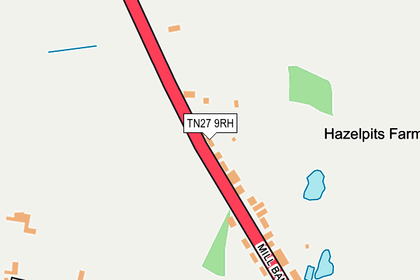 TN27 9RH map - OS OpenMap – Local (Ordnance Survey)