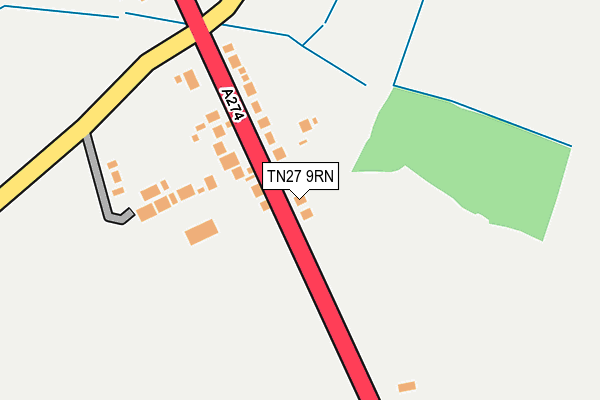TN27 9RN map - OS OpenMap – Local (Ordnance Survey)