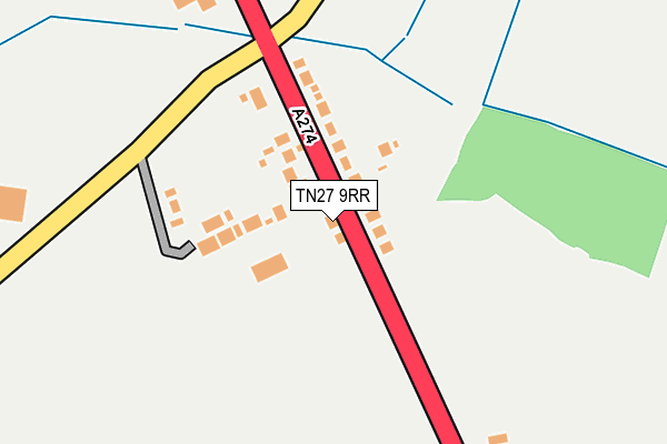 TN27 9RR map - OS OpenMap – Local (Ordnance Survey)