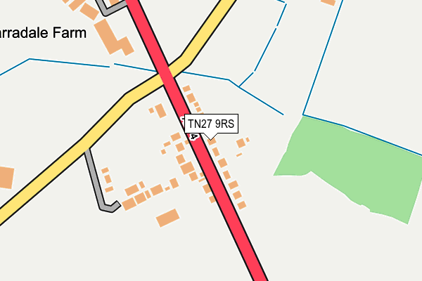 TN27 9RS map - OS OpenMap – Local (Ordnance Survey)
