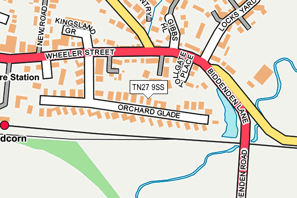 TN27 9SS map - OS OpenMap – Local (Ordnance Survey)