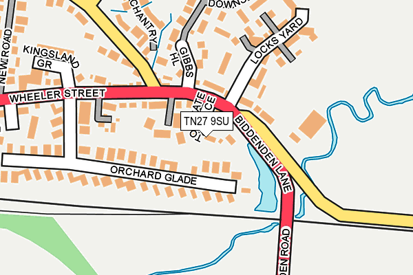 TN27 9SU map - OS OpenMap – Local (Ordnance Survey)