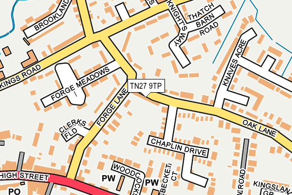 TN27 9TP map - OS OpenMap – Local (Ordnance Survey)