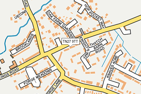 TN27 9TT map - OS OpenMap – Local (Ordnance Survey)