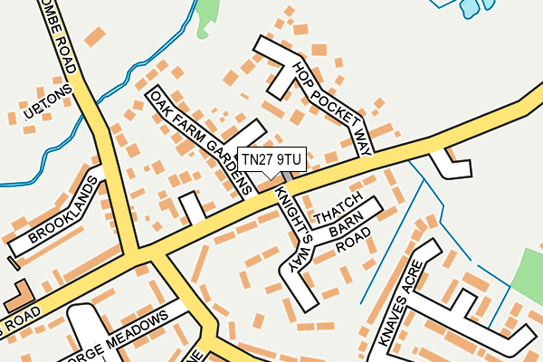 TN27 9TU map - OS OpenMap – Local (Ordnance Survey)