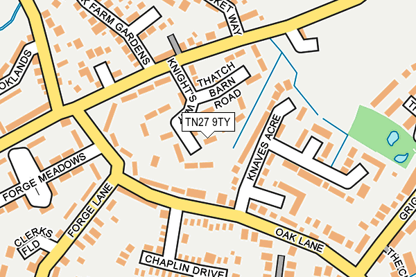 TN27 9TY map - OS OpenMap – Local (Ordnance Survey)