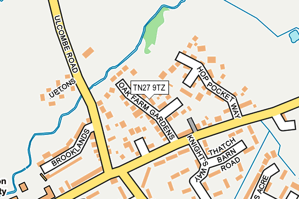 TN27 9TZ map - OS OpenMap – Local (Ordnance Survey)