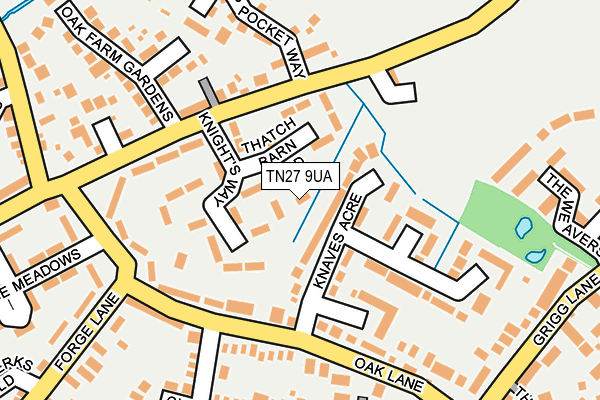 TN27 9UA map - OS OpenMap – Local (Ordnance Survey)