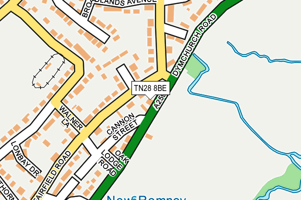 TN28 8BE map - OS OpenMap – Local (Ordnance Survey)