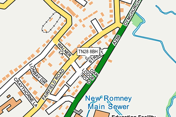 TN28 8BH map - OS OpenMap – Local (Ordnance Survey)