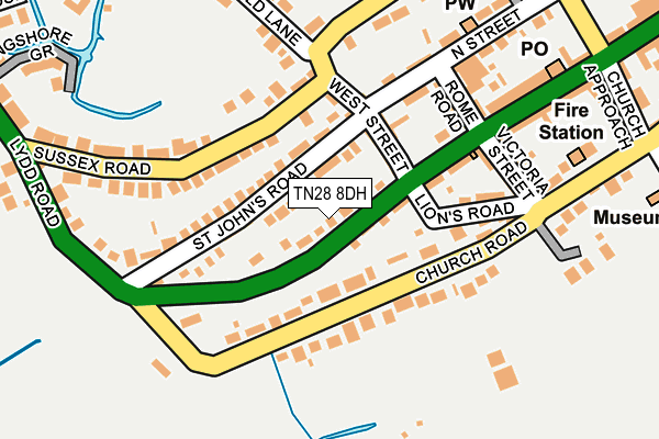 TN28 8DH map - OS OpenMap – Local (Ordnance Survey)