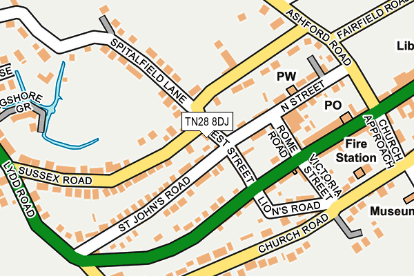 TN28 8DJ map - OS OpenMap – Local (Ordnance Survey)