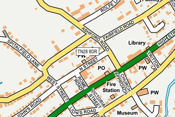 TN28 8DR map - OS OpenMap – Local (Ordnance Survey)